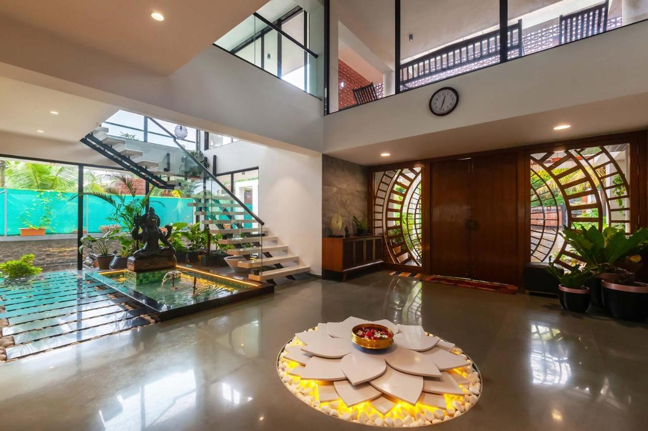 Villa Sereno By Stayvista - An Elegant And Entertaining Retreat Featuring A Swimming Pool, Outdoor Jacuzzi, Modern Interiors, And A Snooker Table Alībāg Eksteriør bilde