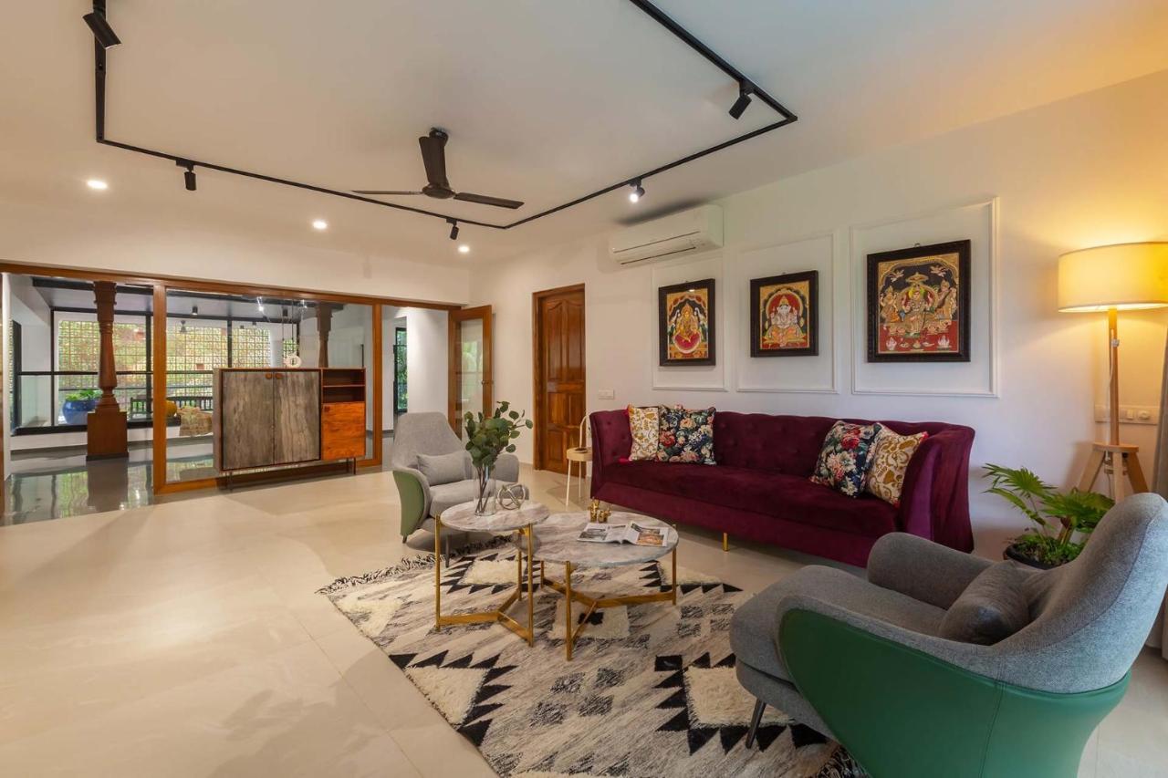 Villa Sereno By Stayvista - An Elegant And Entertaining Retreat Featuring A Swimming Pool, Outdoor Jacuzzi, Modern Interiors, And A Snooker Table Alībāg Eksteriør bilde